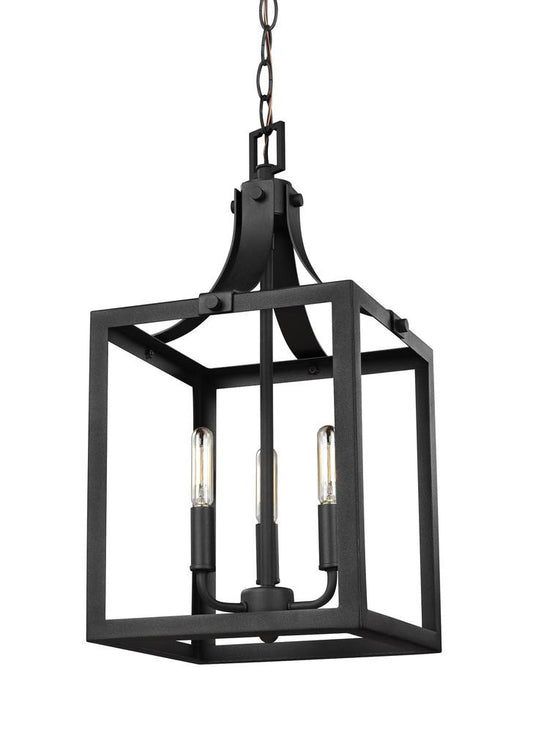 Generation Lighting Labette Small Three Light Hall / Foyer Black