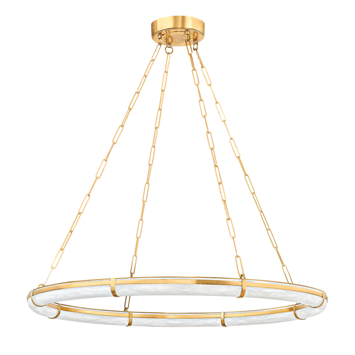 Hudson Valley Sennett 42" Chandelier Aged Brass