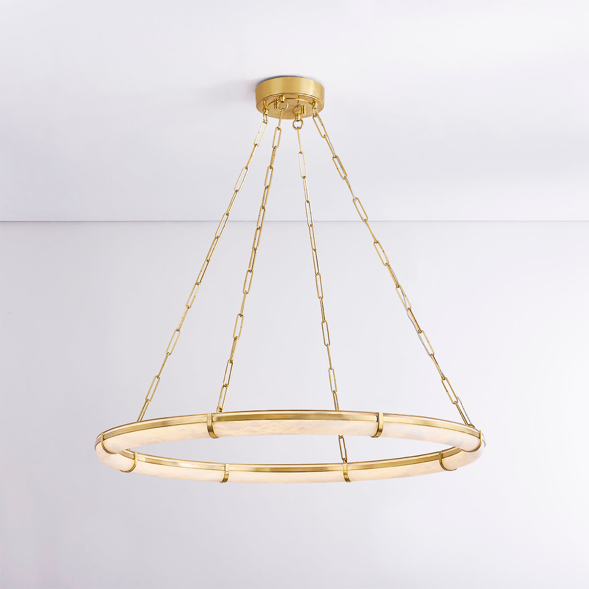 Hudson Valley Sennett 42" Chandelier Aged Brass detail view 2