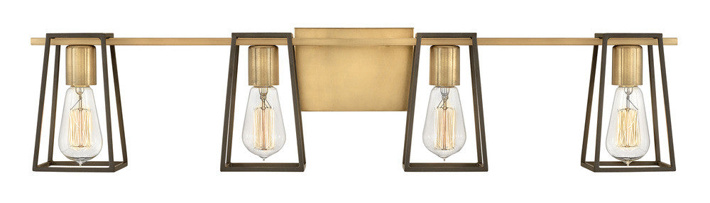 Hinkley Filmore Bath Vanity Light Brass, Steel, Heritage Brass