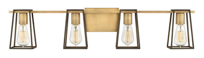 Hinkley Filmore Bath Vanity Light Brass, Steel, Heritage Brass