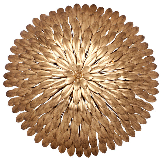 Crystorama Broche 6 Light Semi Flush Mount Antique Gold