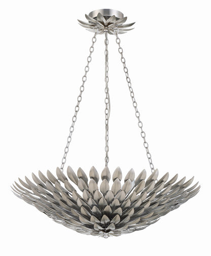 Broche Chandelier - Antique Silver 11"H, Crystorama (517-SA 2GQ44)