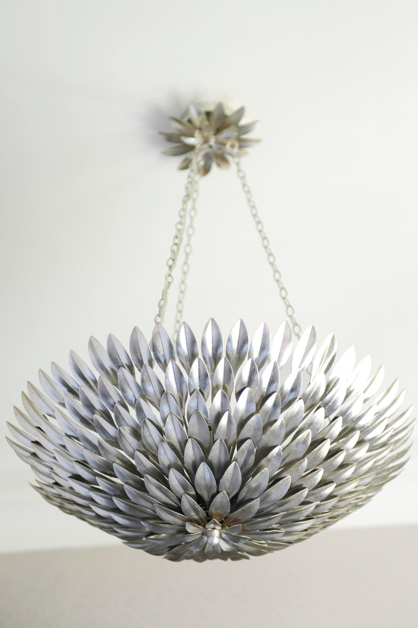 Broche Chandelier - Antique Silver 11"H, Crystorama (517-SA 2GQ44)