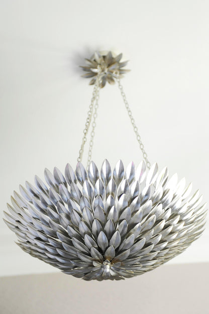 Broche Chandelier - Antique Silver 11"H, Crystorama (517-SA 2GQ44)