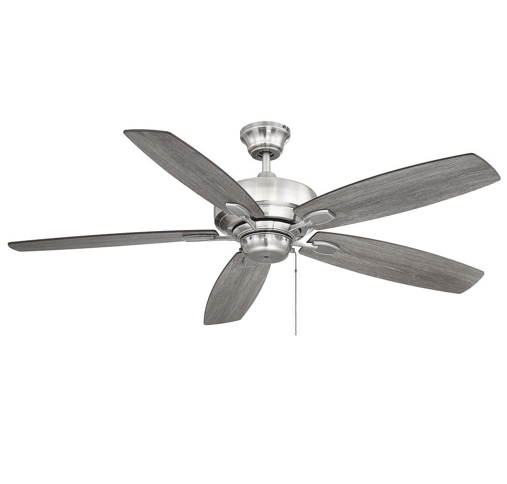 Savoy House Wind Star 5-Blade Ceiling Fan Brushed Pewter