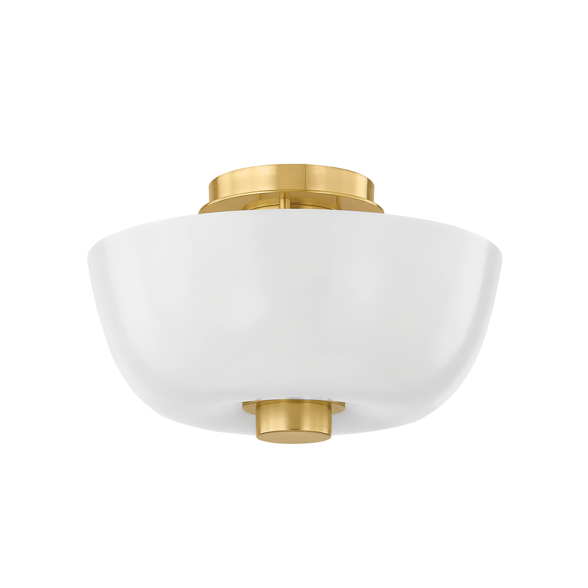 Hudson Valley Dove Flush Mount Aged Brass