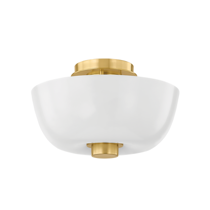 Hudson Valley Dove Flush Mount Aged Brass