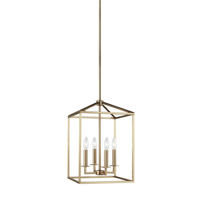 Generation Lighting Perryton Small Four Light Hall / Foyer Satin Brass