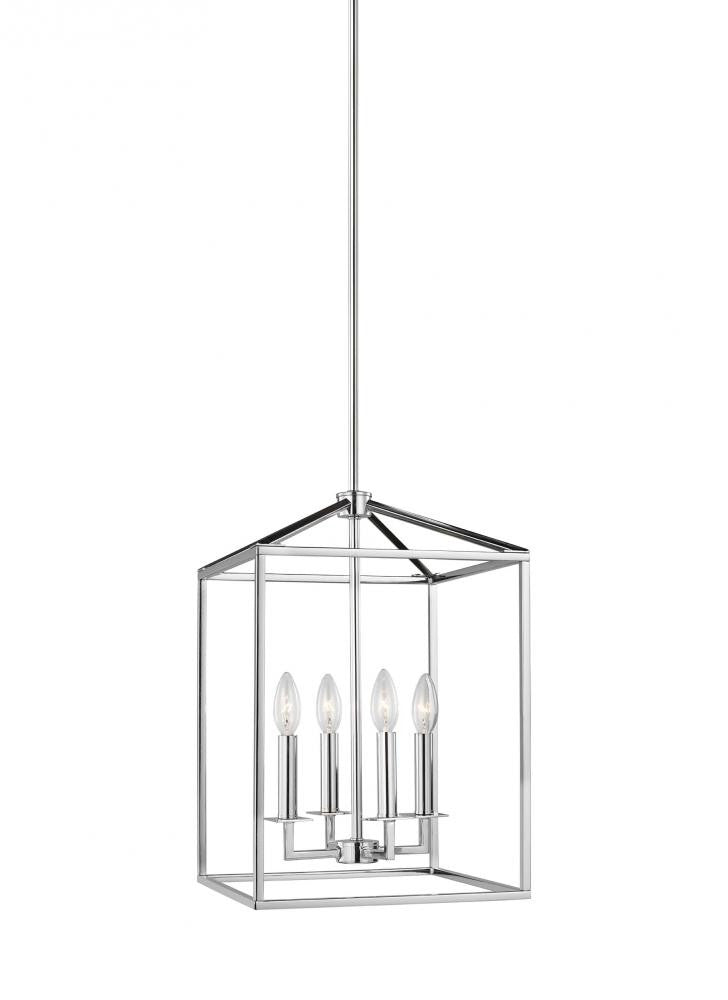 Generation Lighting Perryton Small Four Light Hall / Foyer Chrome