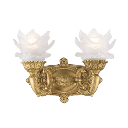 Crystorama Mayfield 2-Light Wall Sconce Aged Brass
