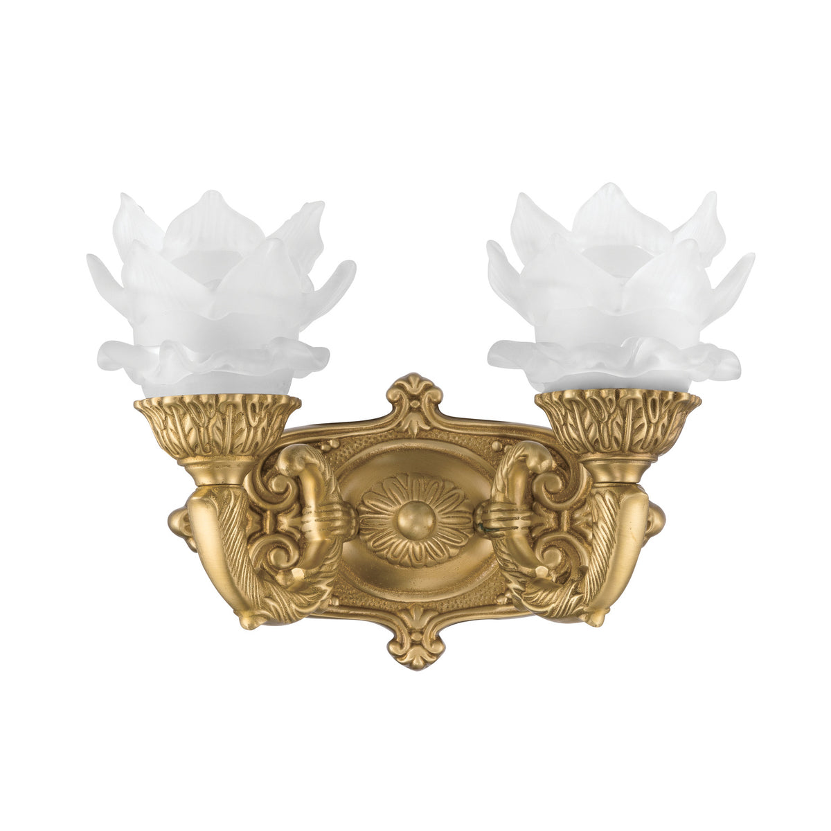 Crystorama Mayfield 2-Light Wall Sconce Aged Brass - detail