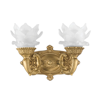 Crystorama Mayfield 2-Light Wall Sconce Aged Brass - detail
