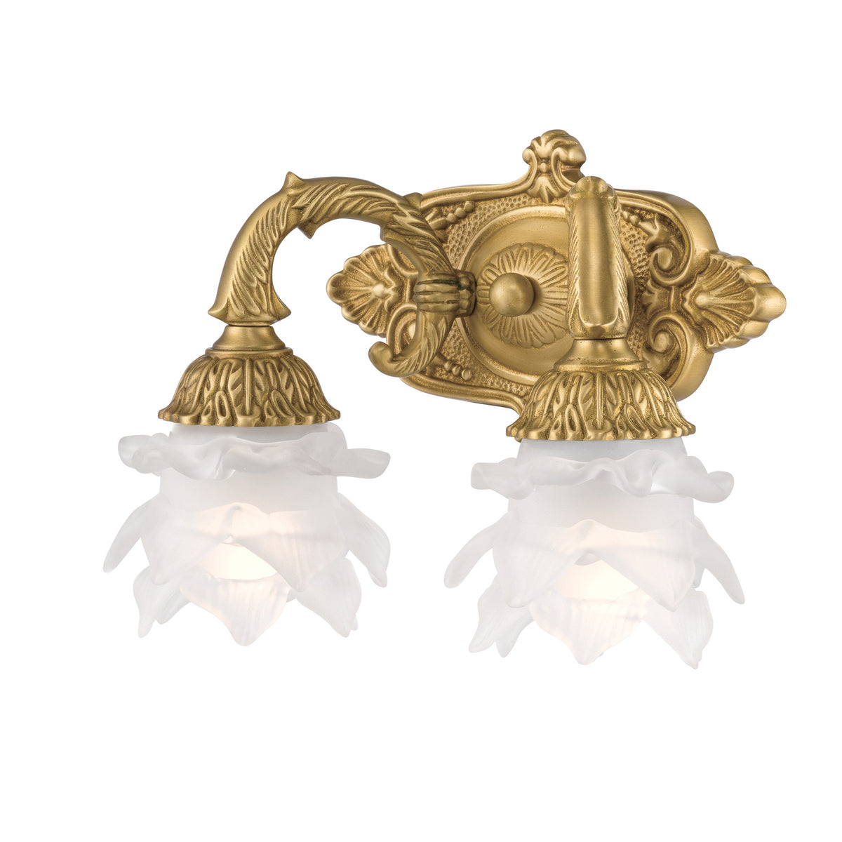 Crystorama Mayfield 2-Light Wall Sconce Aged Brass - detail