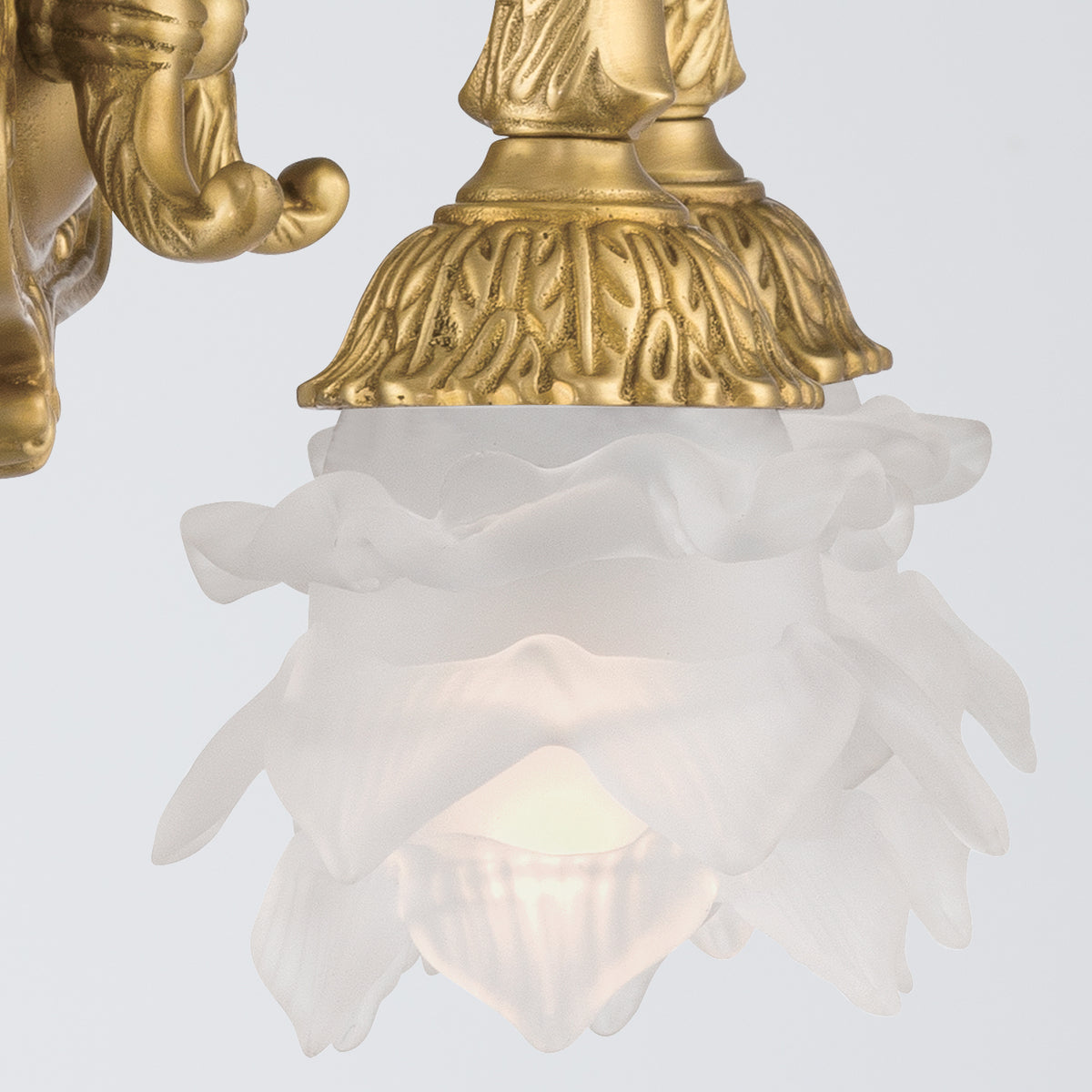 Crystorama Mayfield 2-Light Wall Sconce Aged Brass - detail