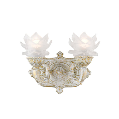 Crystorama Mayfield 2-Light Wall Sconce Antique White