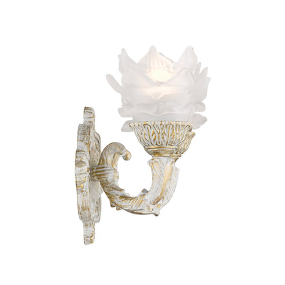 Crystorama Mayfield 2-Light Wall Sconce Antique White - detail