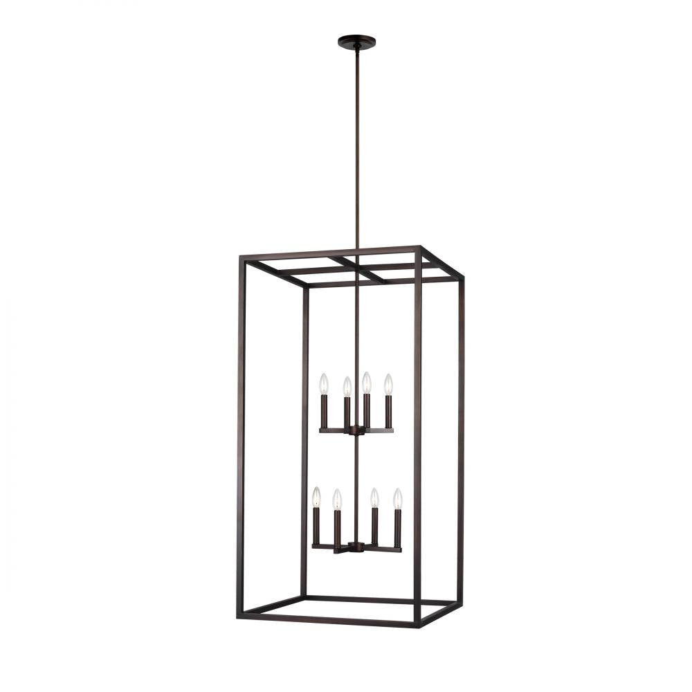 Generation Lighting Moffet Street Extra Large Eight Light Hall / Foy Bronze