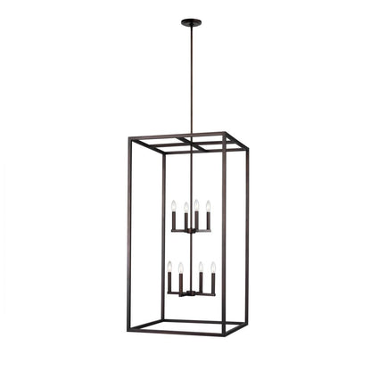 Generation Lighting Moffet Street Extra Large Eight Light Hall / Foy Bronze