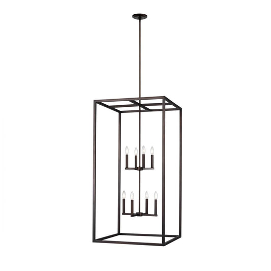 Generation Lighting Moffet Street Extra Large Eight Light Hall / Foy Bronze