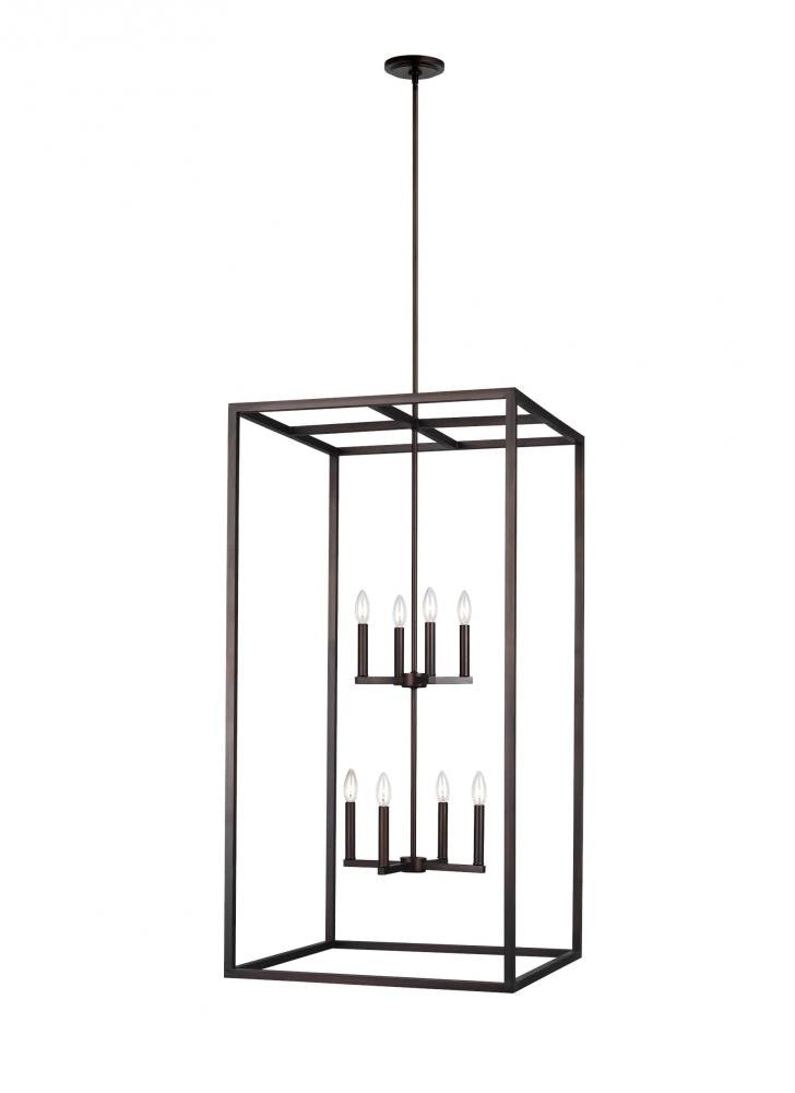 Generation Lighting Moffet Street Extra Large Eight Light Hall / Foy Bronze