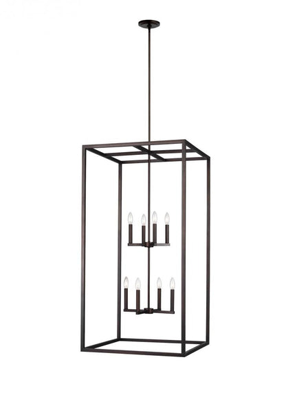 Generation Lighting Moffet Street Extra Large Eight Light Hall / Foy Bronze