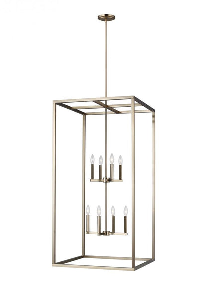 Generation Lighting Moffet Street Extra Large Eight Light Hall / Foy Satin Bronze