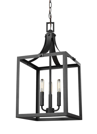 Generation Lighting Labette Medium Three Light Hall / Foyer Black