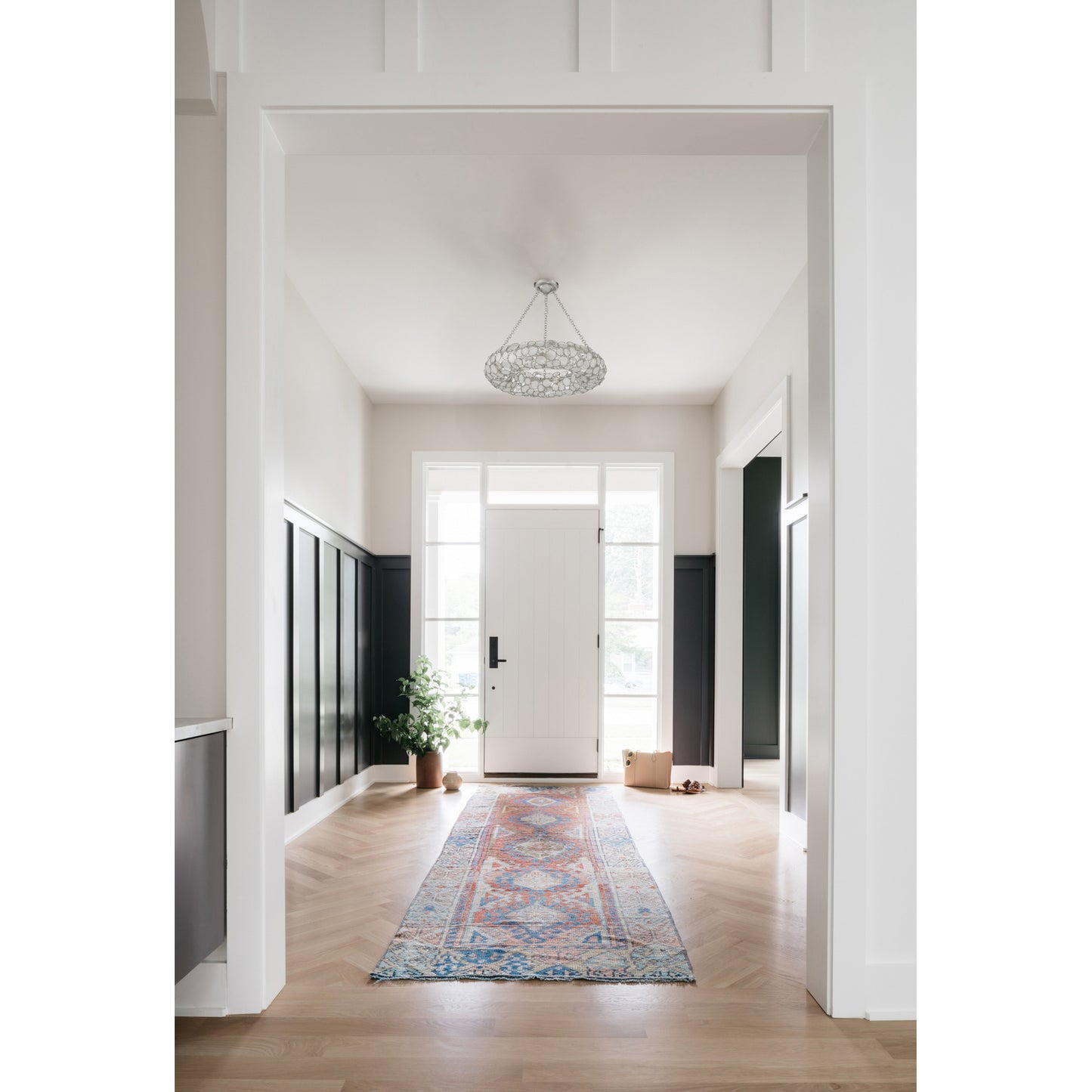 Palla 6 Light Antique Silver Chandelier