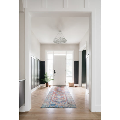 Palla 6 Light Antique Silver Chandelier