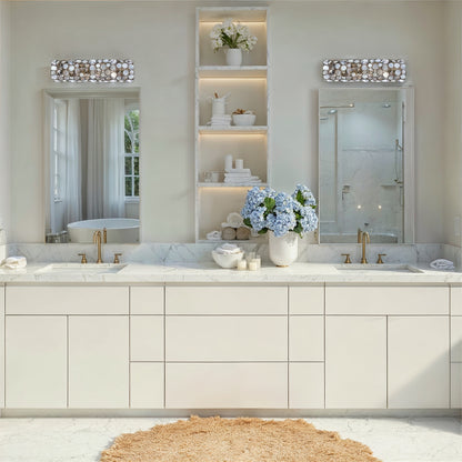 Palla 4 Light Antique Silver Bathroom Vanity