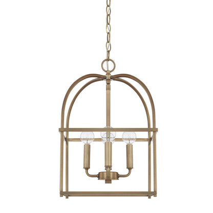 Capital Aubrey 4-Light Foyer Pendant - Aged Brass