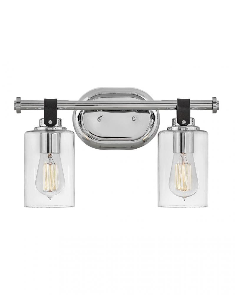 Hinkley Halstead Bath Vanity Light Chrome, Steel