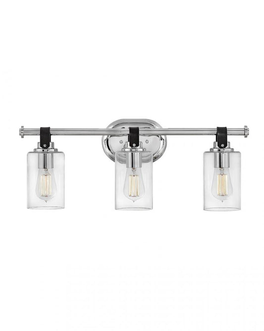 Hinkley Halstead Bath Vanity Light Chrome, Steel