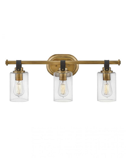 Hinkley Halstead Bath Vanity Light Brass, Steel, Heritage Brass
