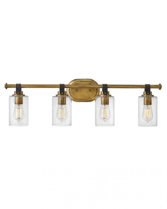 Hinkley Halstead Bath Vanity Light Brass, Steel, Heritage Brass