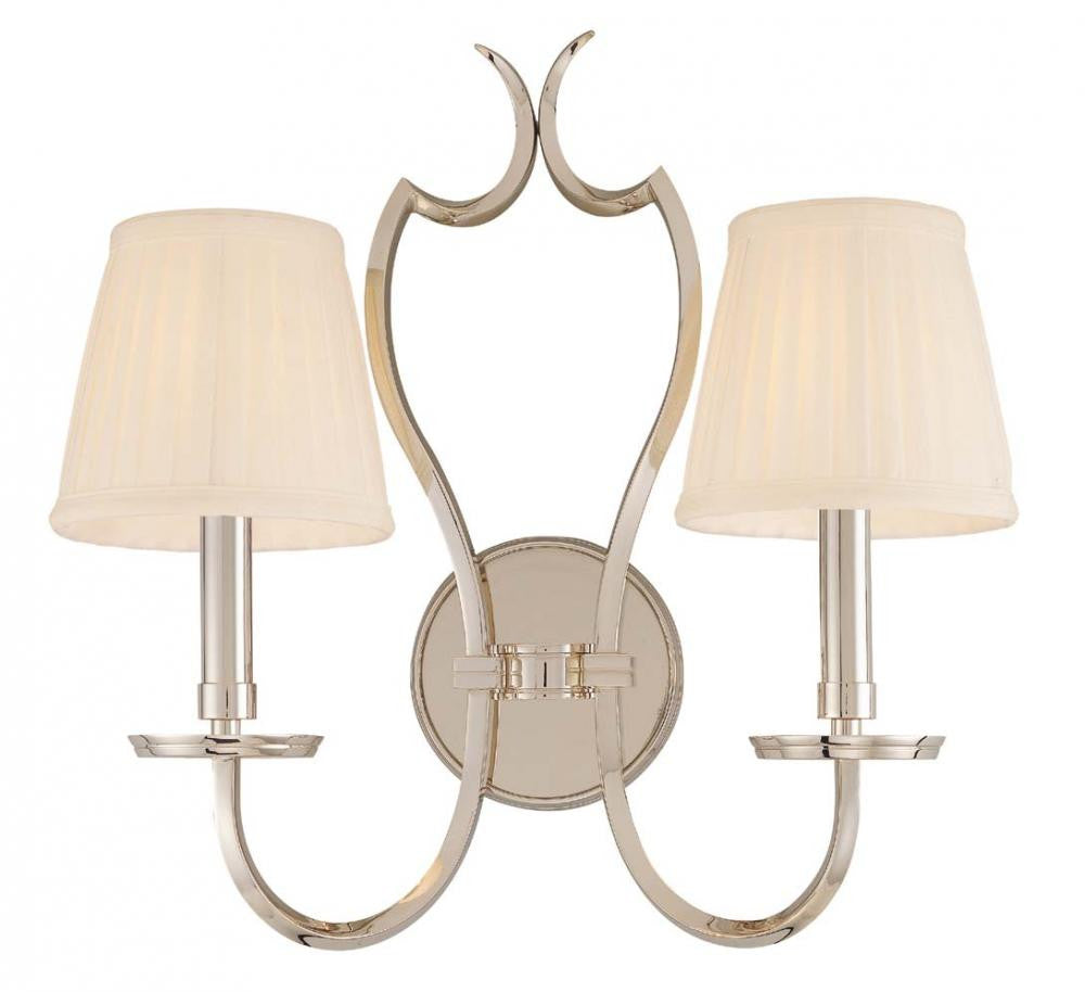 Hudson Valley Briggs Wall Sconce Polished Nickel