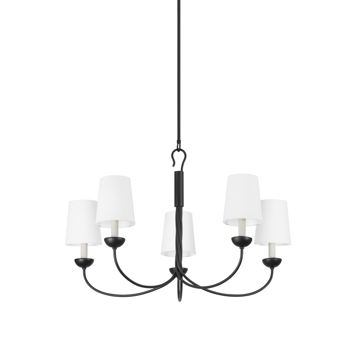 Hudson Valley Montpelier 5-Light Chandelier Aged Iron