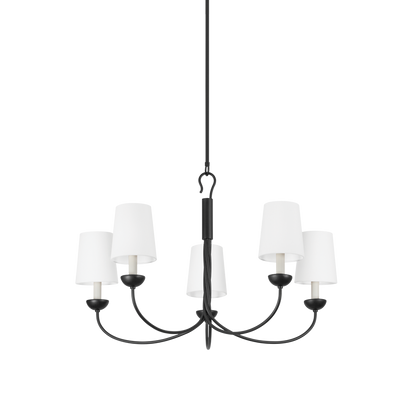 Hudson Valley Montpelier 5-Light Chandelier Aged Iron