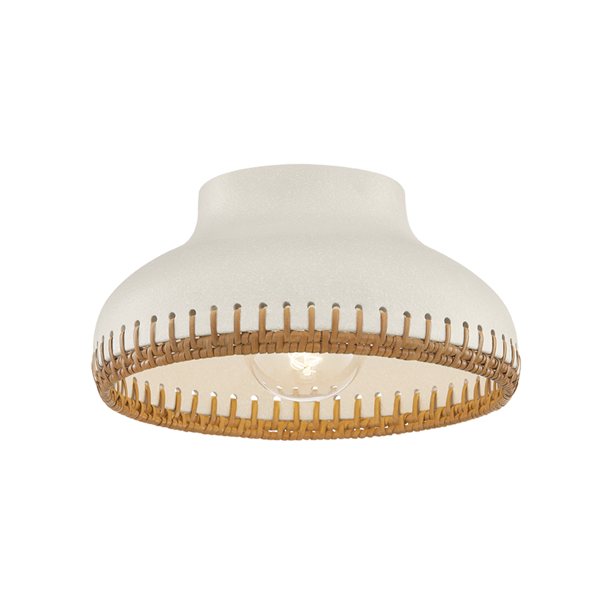 Hudson Valley Southfields Flush Mount Aged Brass