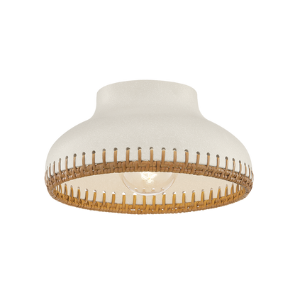 Hudson Valley Southfields Flush Mount Aged Brass
