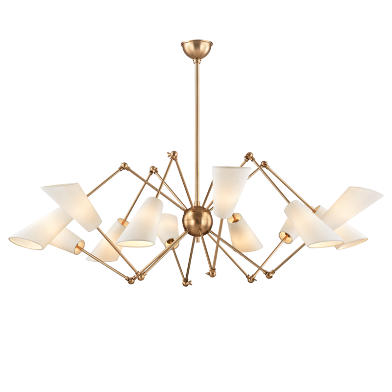 Hudson Valley Buckingham Chandelier Antique Brass