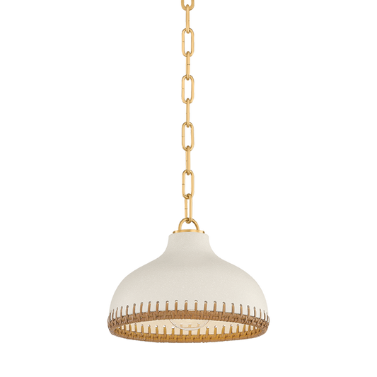 Hudson Valley Southfields 10.25" Pendant Aged Brass