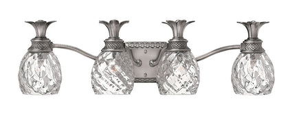Hinkley Plantation Bath Vanity Light Nickel, Polished Antique Nickel