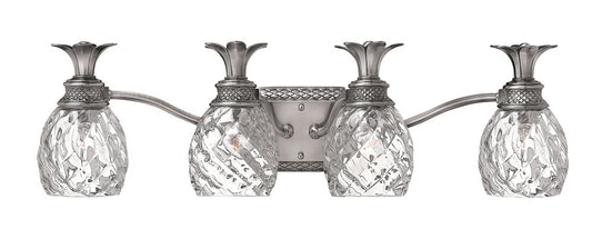 Hinkley Plantation Bath Vanity Light Nickel, Polished Antique Nickel