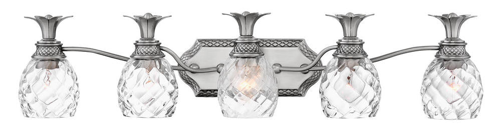 Hinkley Plantation Bath Vanity Light Polished Antique Nickel