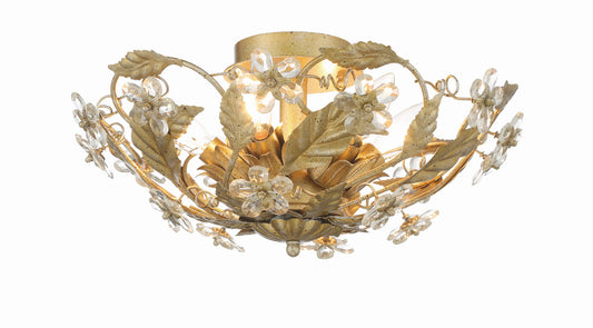 Crystorama Paris Market Semi Flush Mount 
