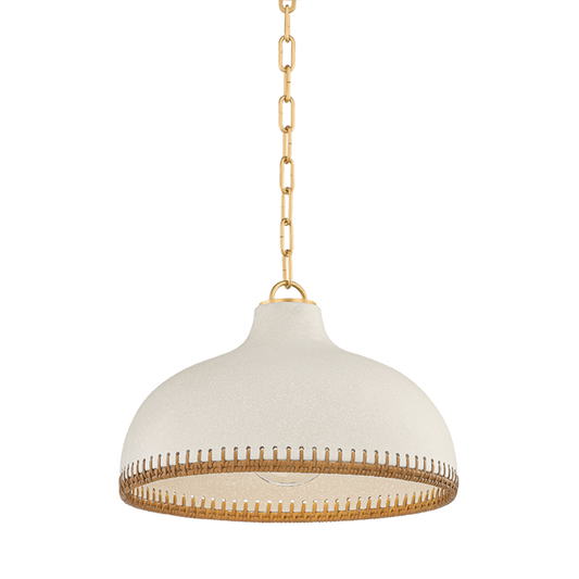 Hudson Valley Southfields 16.25" Pendant Aged Brass