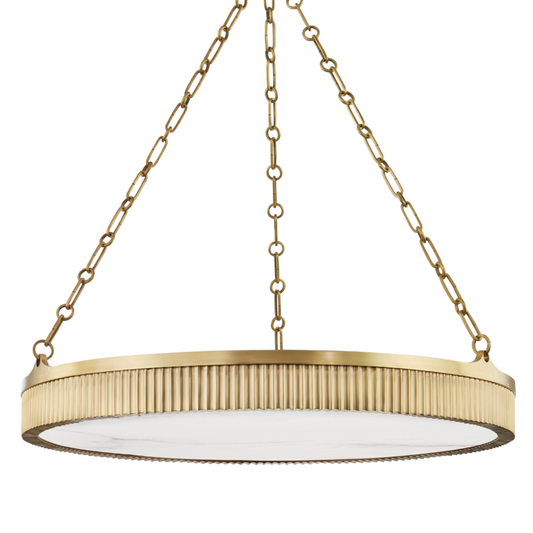 Hudson Valley Lynden Pendant Aged Brass