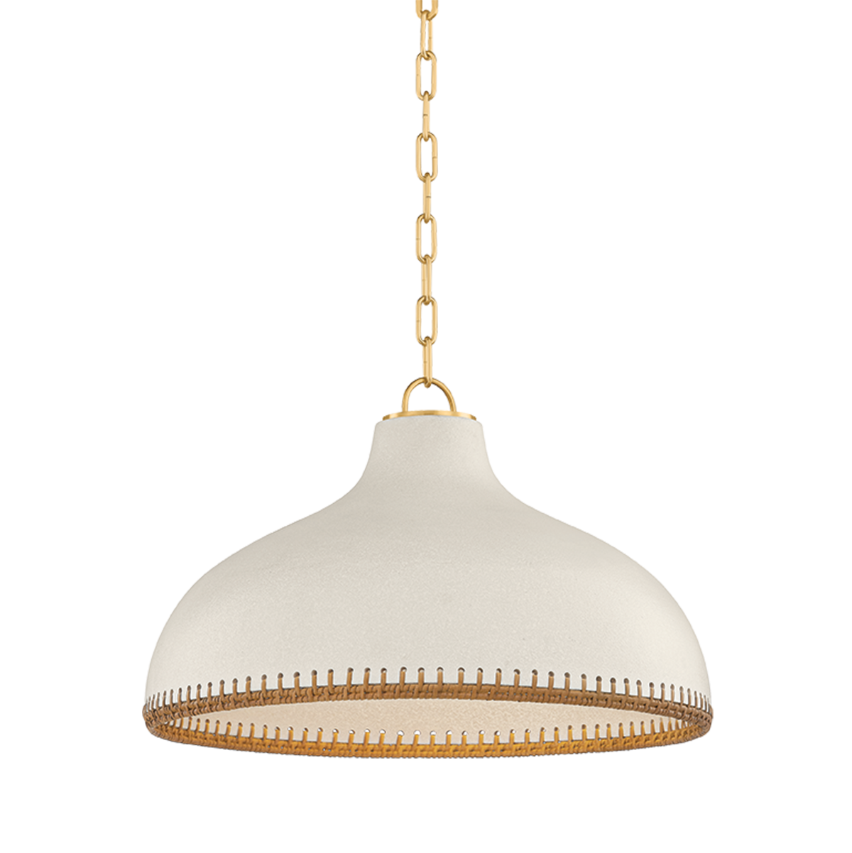 Hudson Valley Southfields 21" Pendant Aged Brass